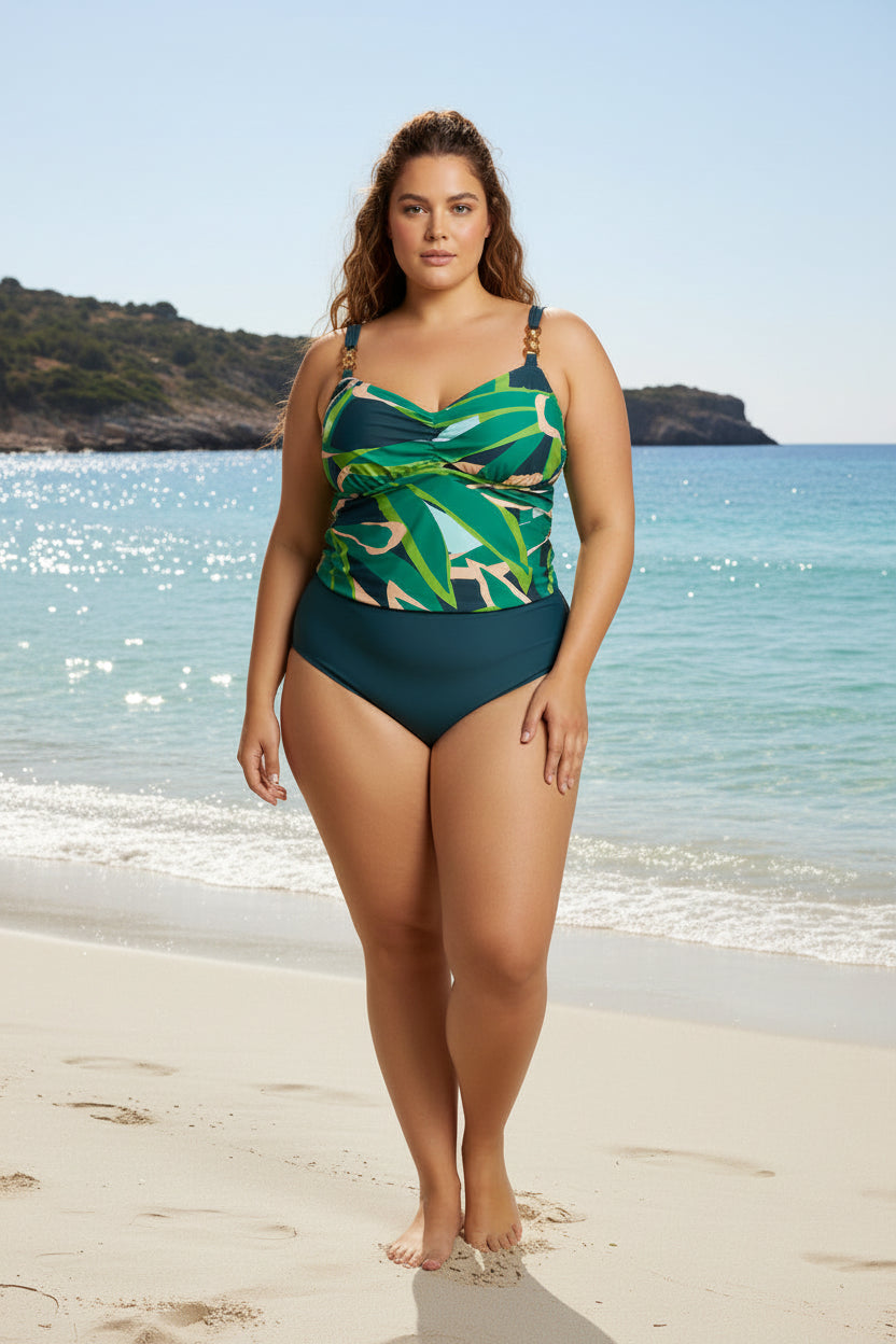 Tankini astract jungle