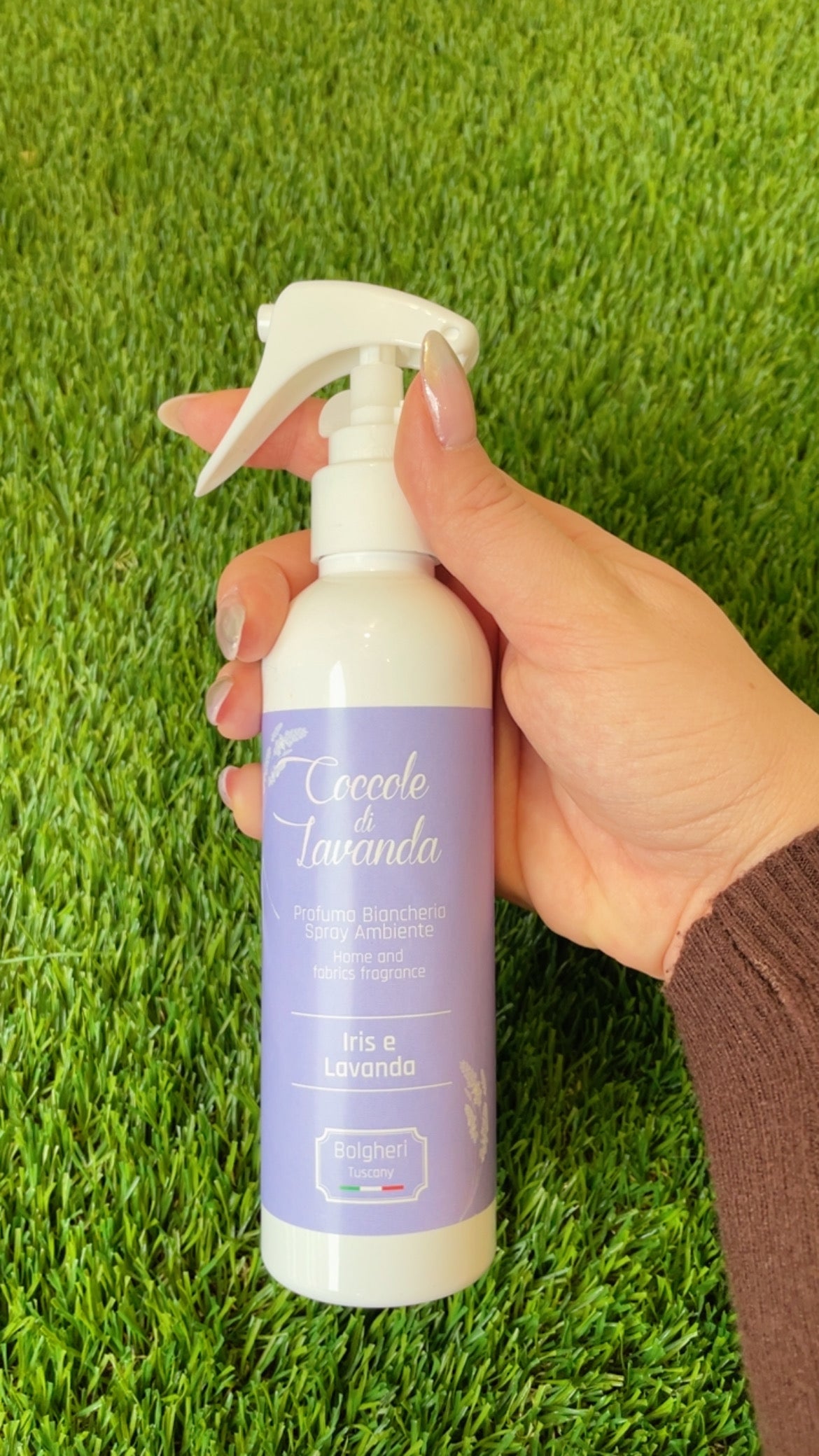 Profumatore Iris e lavanda spray per tessuti armadio e ambiente