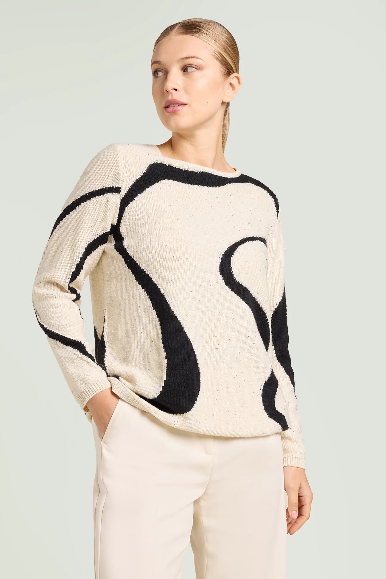 Luisa Viola Maglia intarsio