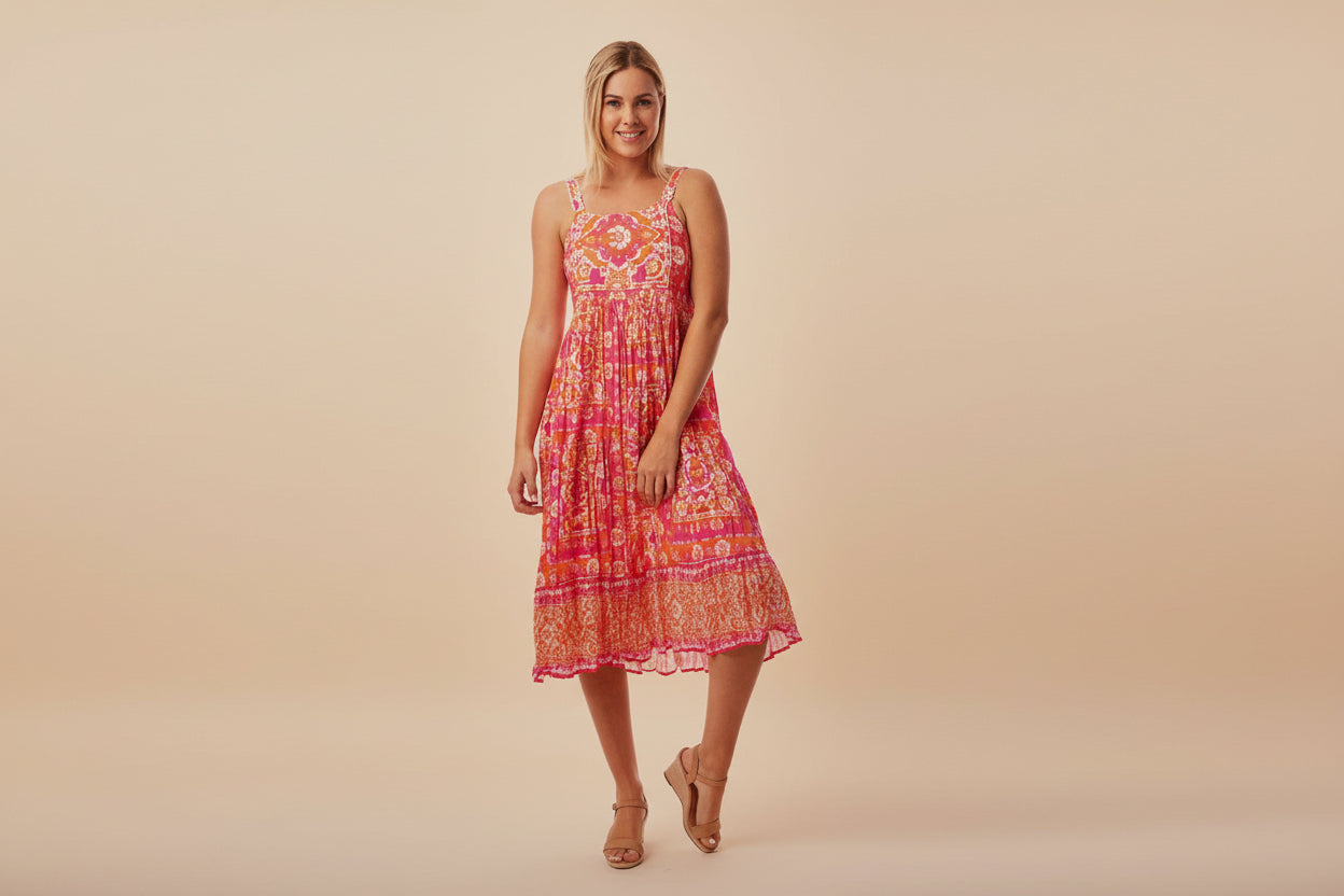 Abito Montevideo Pink Spalline