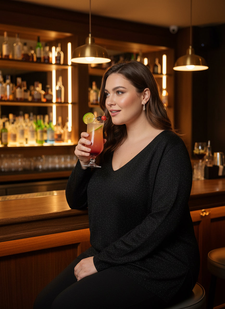 Maglia placcata Nera