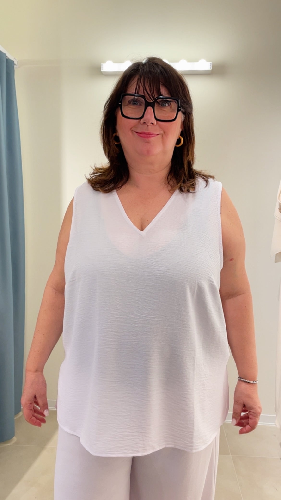 Top spalla larga curvy