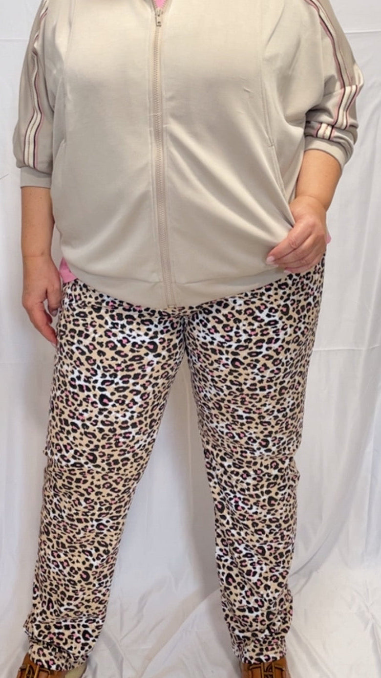 Pantalone tuta maculato
