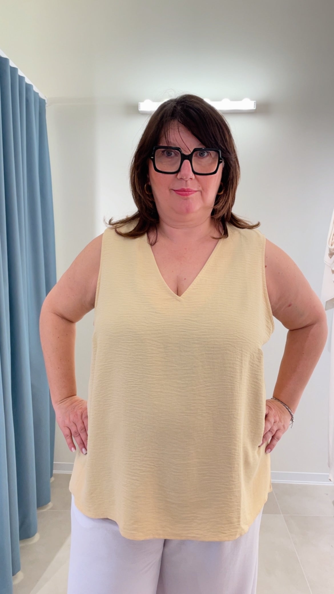 Top spalla larga Curvy