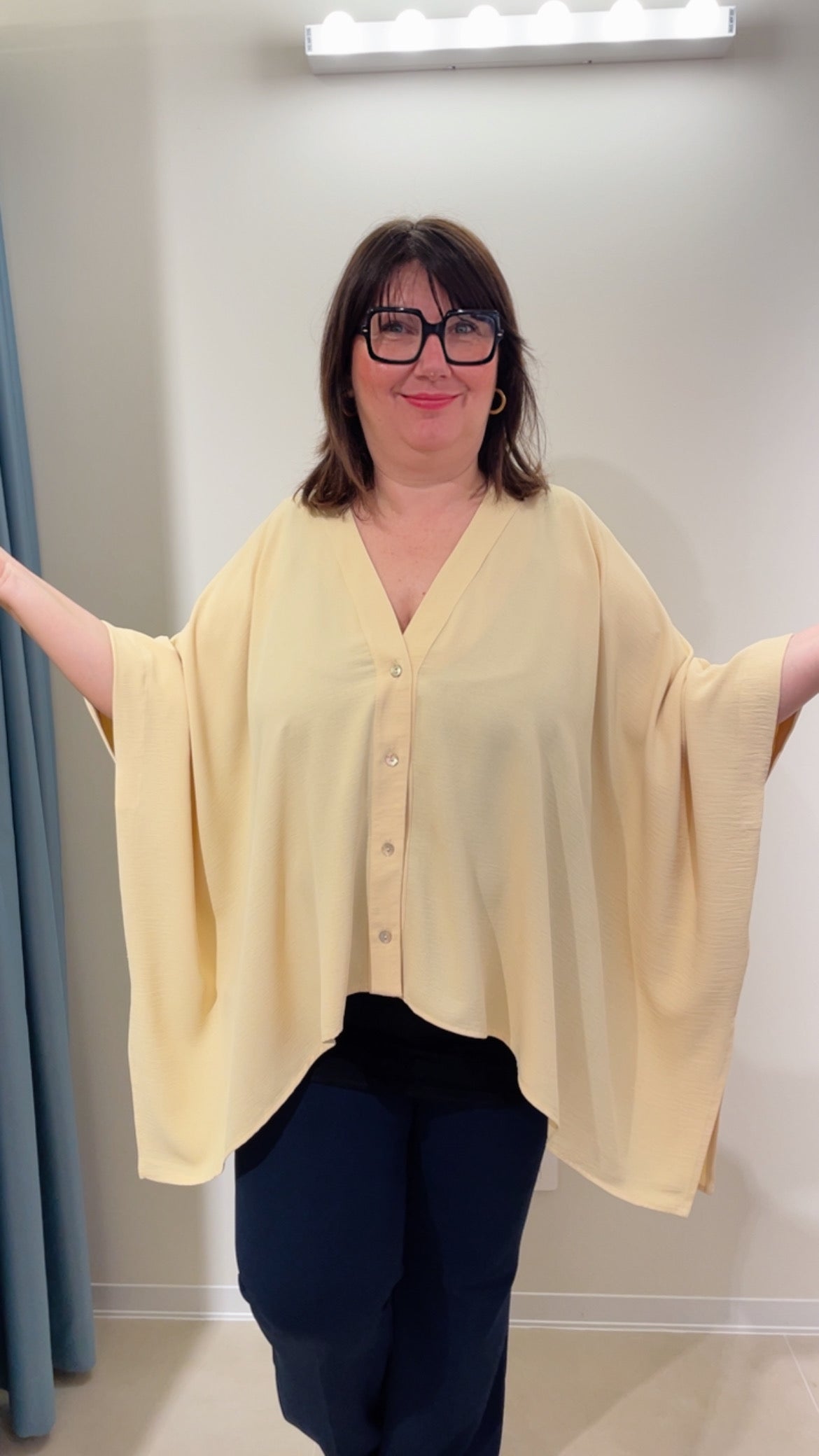 Blusa  poncho mat curvy