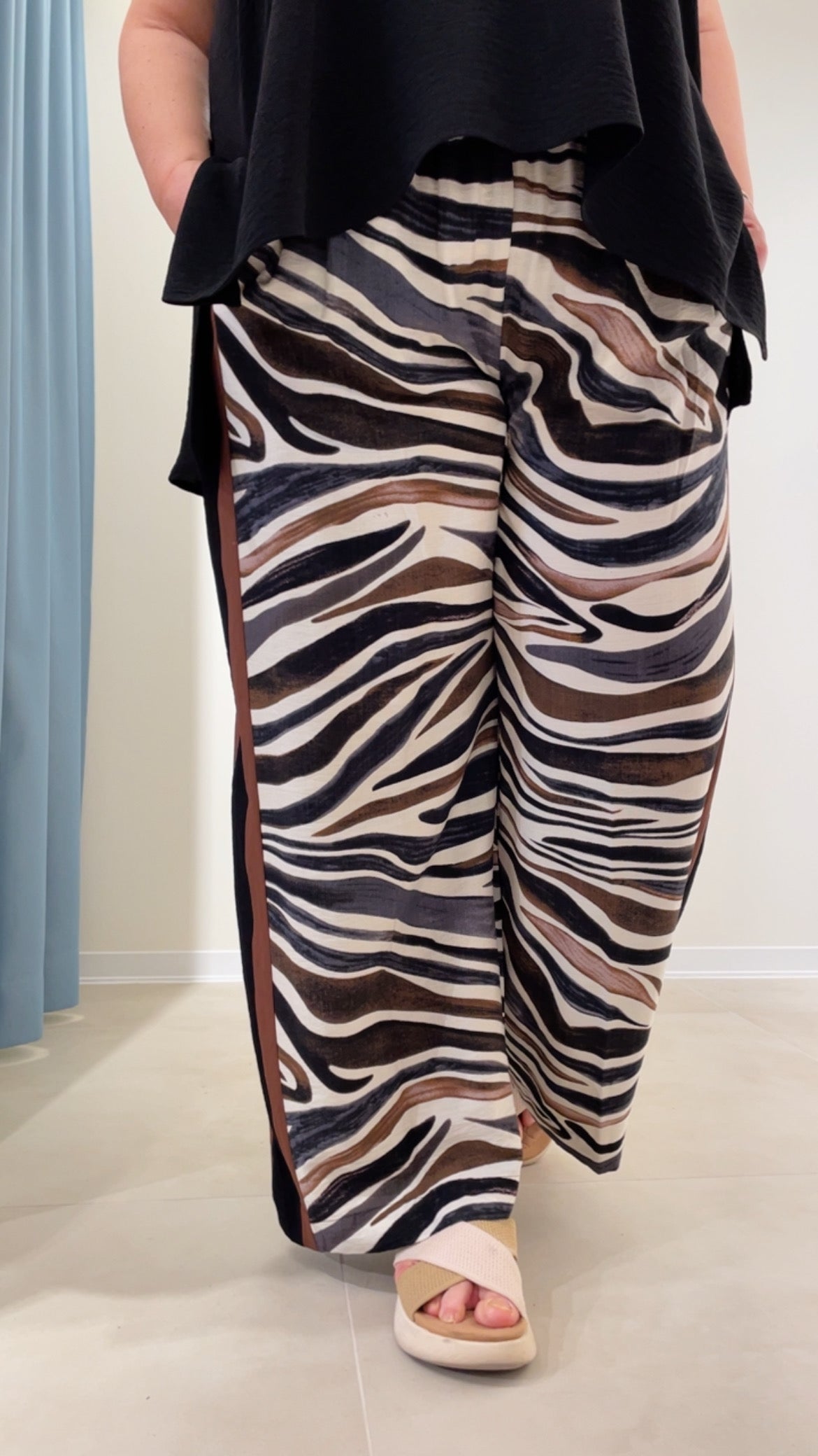 Pantalone Mat Tiger Palazzo