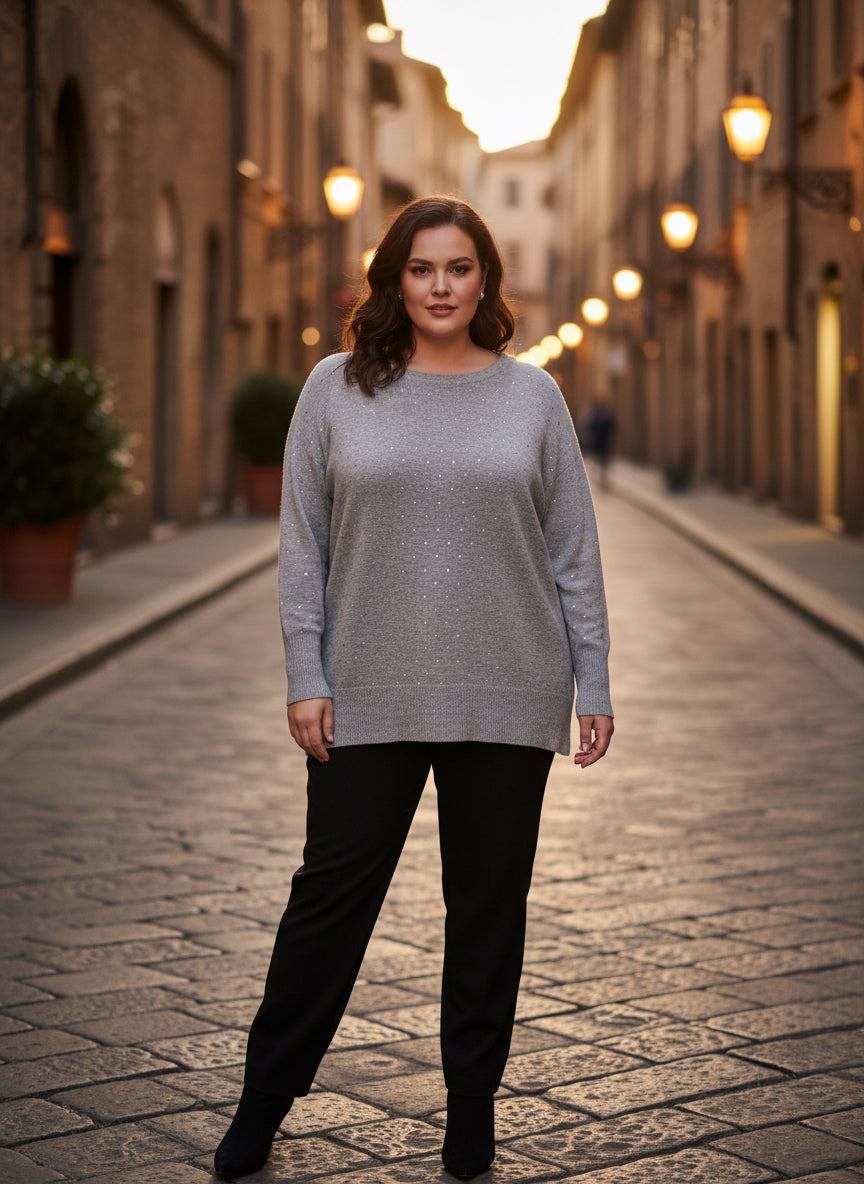 Luisa Viola Maglia Brillantini