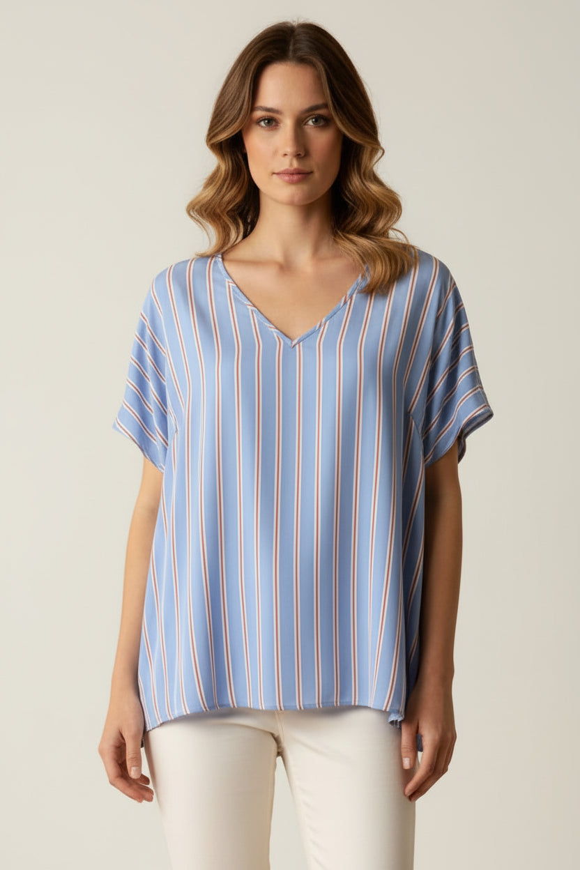 Luisa viola blusa righe