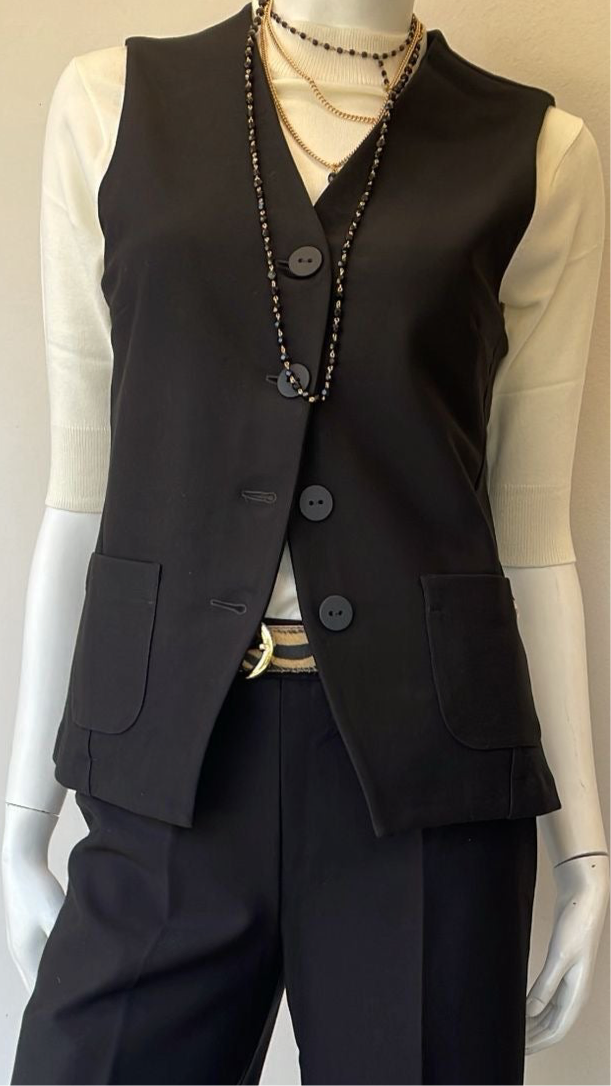 Ragno Giacca Gilet Nero