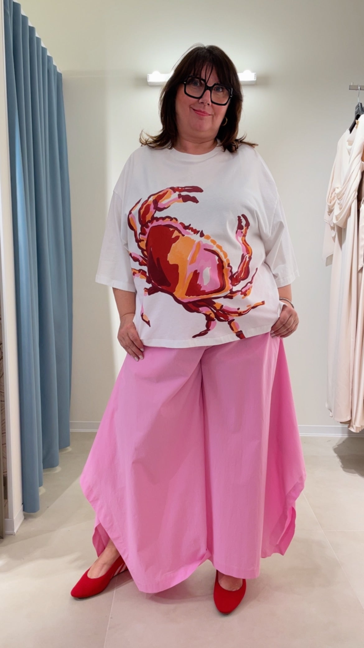 Pantalone Rosa Cotone