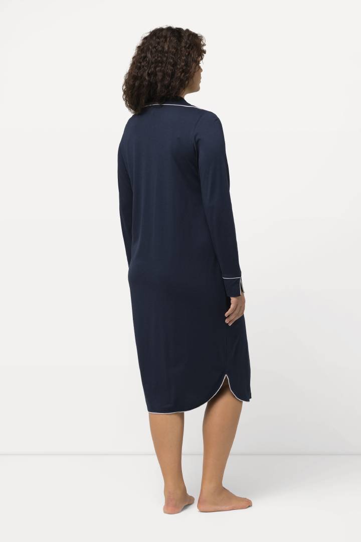 CAMICIA DA NOTTE BLU TAGLIE FORTI