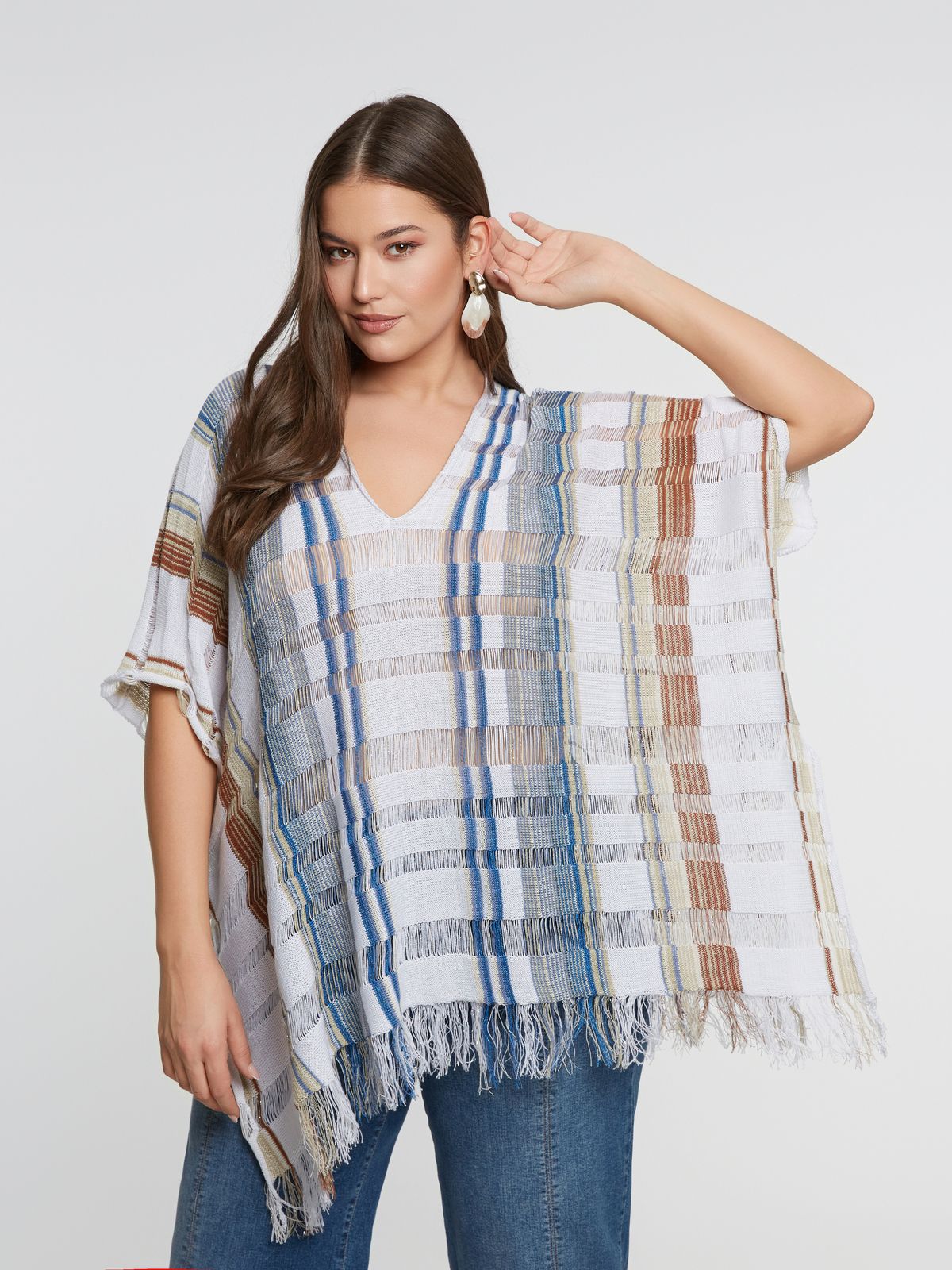 Maglia poncho Perfetta per le taglie Curvy